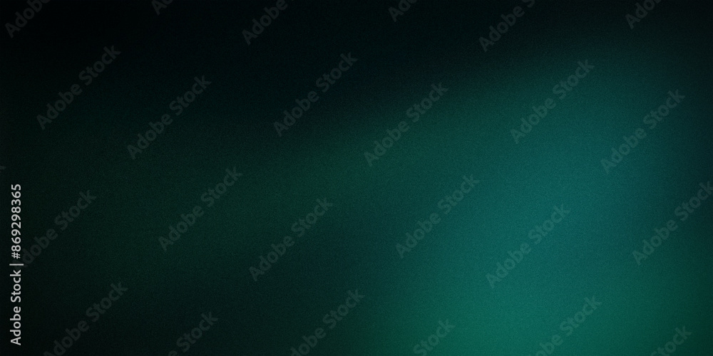 Obraz premium Deep green and blue gradient background with a smooth, dark transition. Perfect for creating elegant and sophisticated designs, adding depth and richness to visual projects