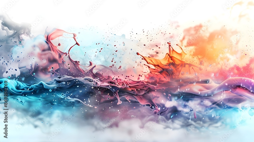 Obraz premium Colorful paint splash background 