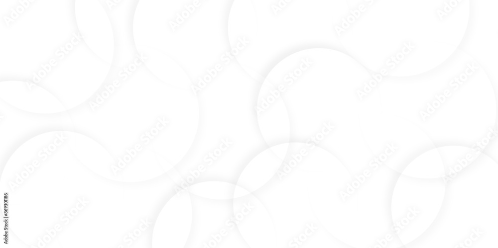 Abstract white geometric overlapping circle background with shadow. Vector circles template vector design. white background texture, Xmas, backdrop, lights, wallpaper design. Abstract white geometric overlapping circle background with shadow. Vector circles template vector design. white background texture, Xmas, backdrop, lights, wallpaper design.