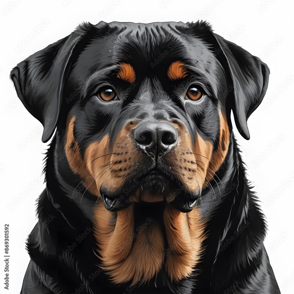 Obraz premium Rottweiler Portrait