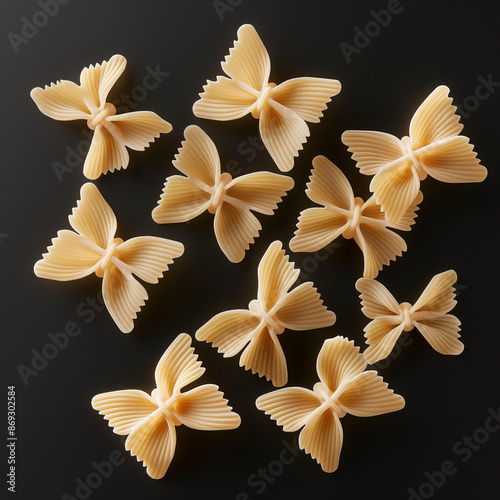 Italian Homemade Butterfly Farfalle Pasta photo