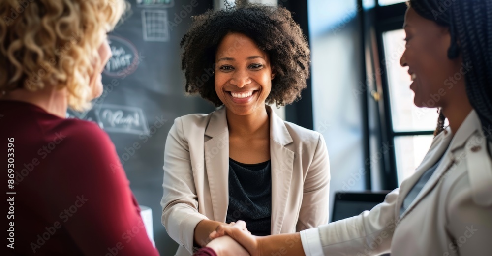 Introductions and handshakes for job interviews, recruitment, or meetings in public relations. Clients, prospects, or employees with a handshake in welcome, onboarding, or career opportunities. Introductions and handshakes for job interviews, recruitment, or meetings in public relations. Clients, prospects, or employees with a handshake in welcome, onboarding, or career opportunities.