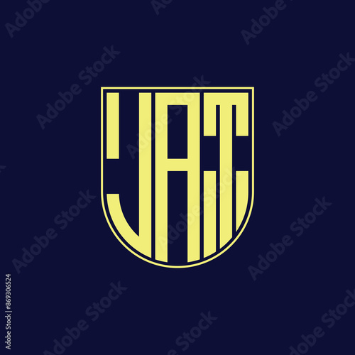 jat letter logo design