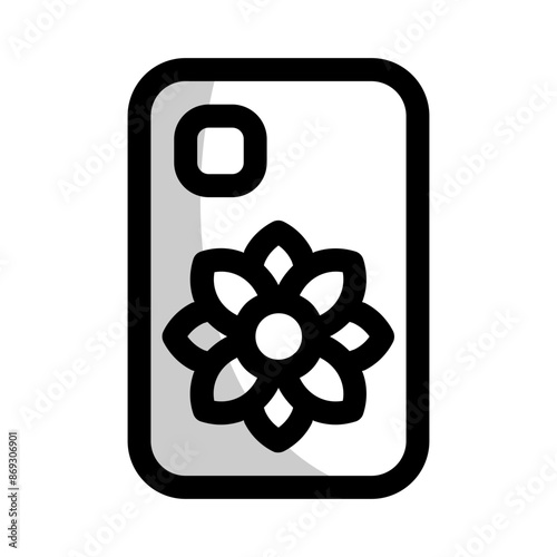 phone case icon with shady style, perfect for user interface projects photo