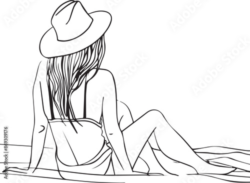 girl on the beach