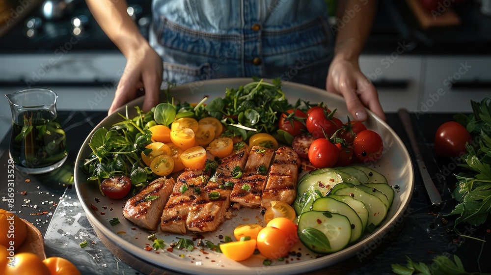 A personalized meal plan for a client. Generative AI. A personalized meal plan for a client. Generative AI.