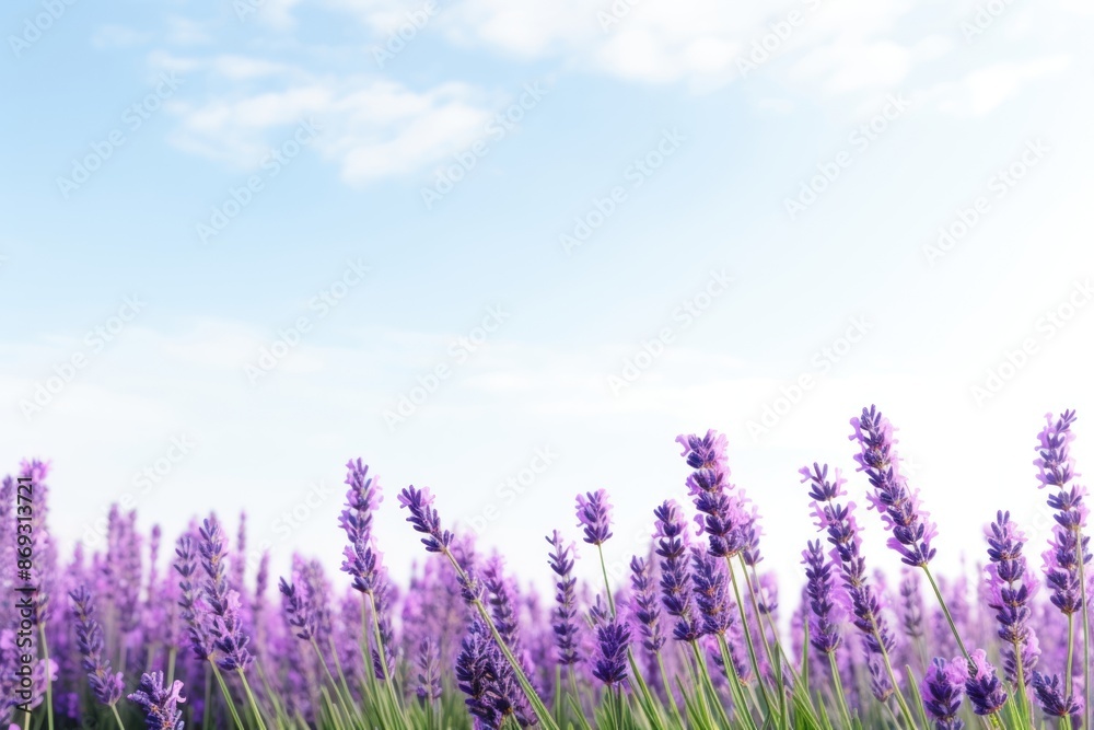 Fototapeta premium Lavender backgrounds outdoors blossom.