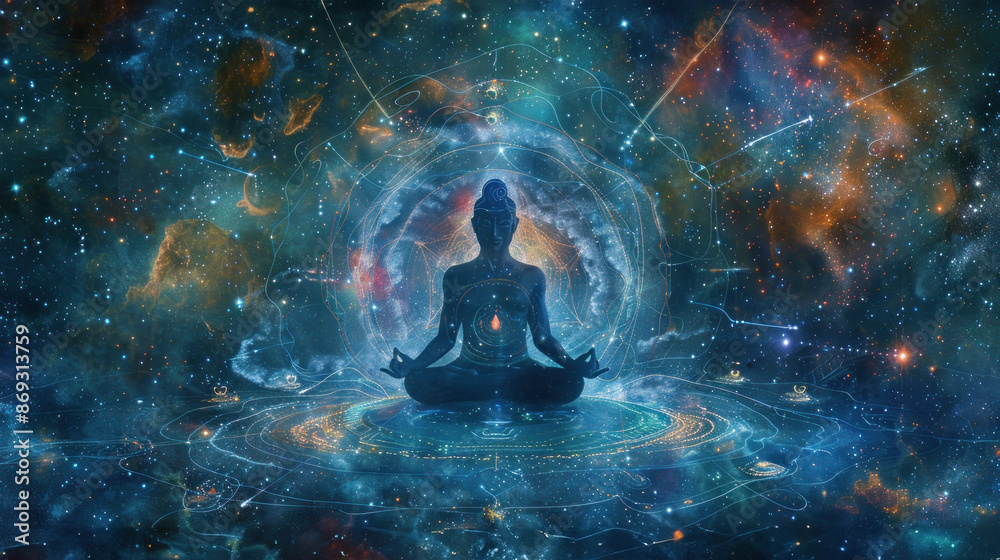 Cosmic meditation with universal inner peace aura Cosmic meditation with universal inner peace aura