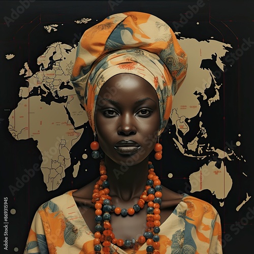 Often explores complex themes of identity, gender, race, colonialism, and the environment, drawing from a wide range of cultural references including African traditions, mythology, and science fiction