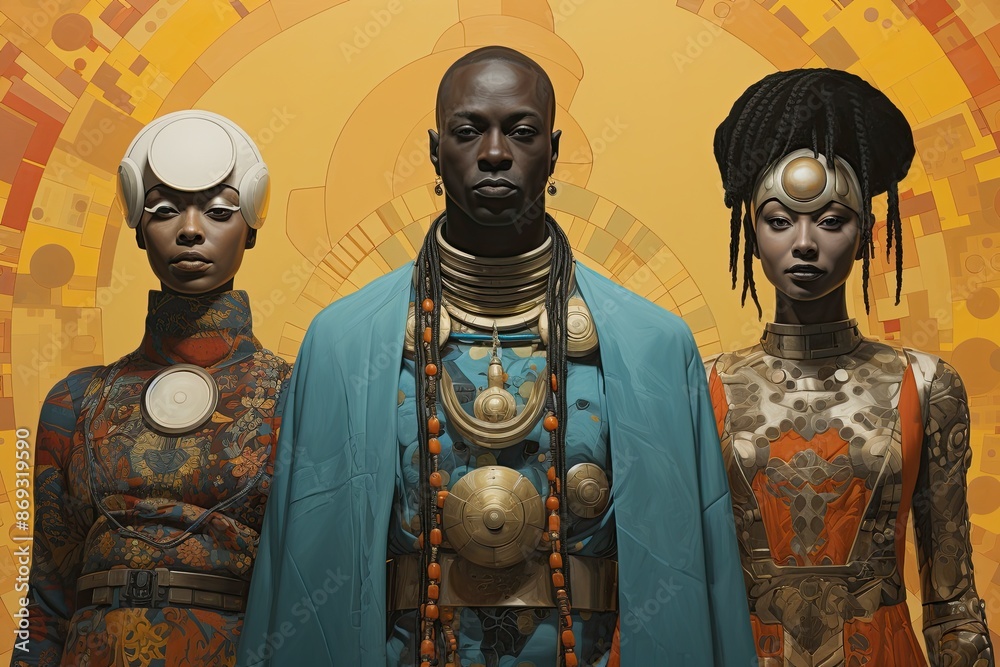 Often explores complex themes of identity, gender, race, colonialism, and the environment, drawing from a wide range of cultural references including African traditions, mythology, and science fiction Often explores complex themes of identity, gender, race, colonialism, and the environment, drawing from a wide range of cultural references including African traditions, mythology, and science fiction