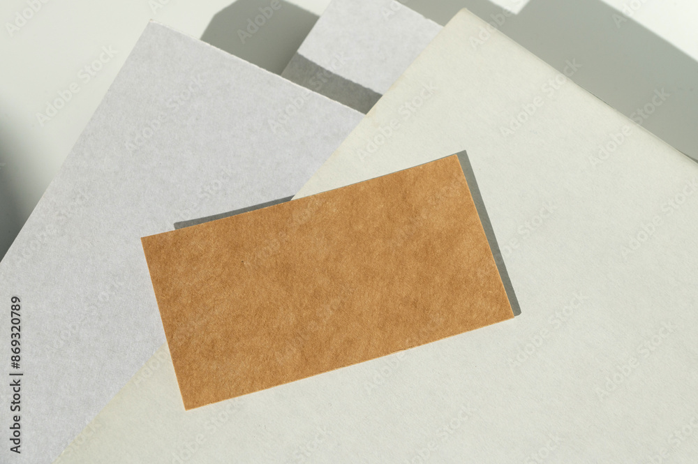 Minimalist Paper Layers with Natural Sunlight and Shadow Play Minimalist Paper Layers with Natural Sunlight and Shadow Play