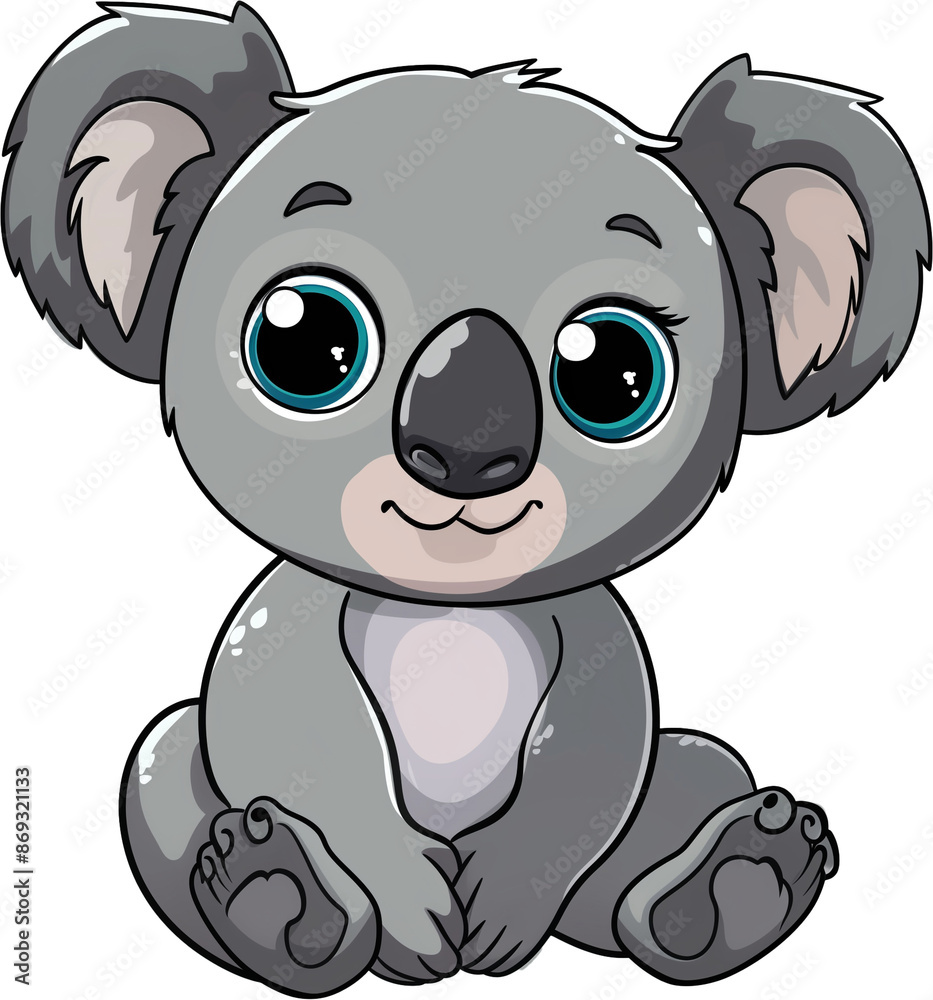 Koala Cuteness: A Simple Cartoon Delight Koala Cuteness: A Simple Cartoon Delight