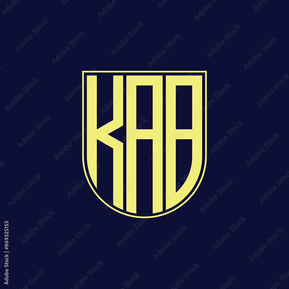 Obraz premium kab letter logo design