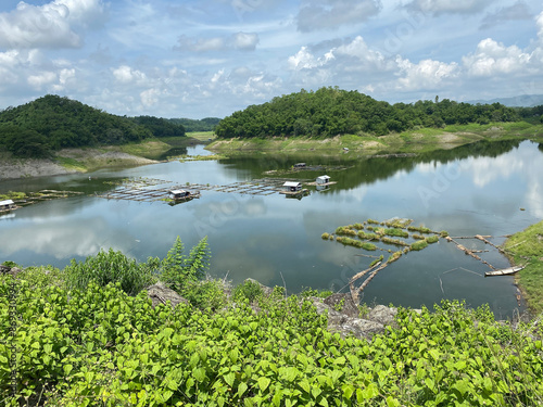 Dried-up lake caused by prolonged El Niño summer. photo