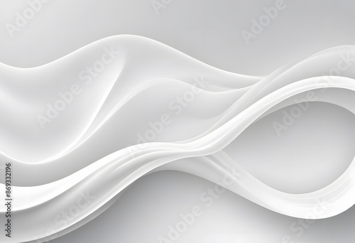 Wallpaper Mural Abstract Background on isolated. Abstract white waves. Wave from Curtain. White wave background Torontodigital.ca