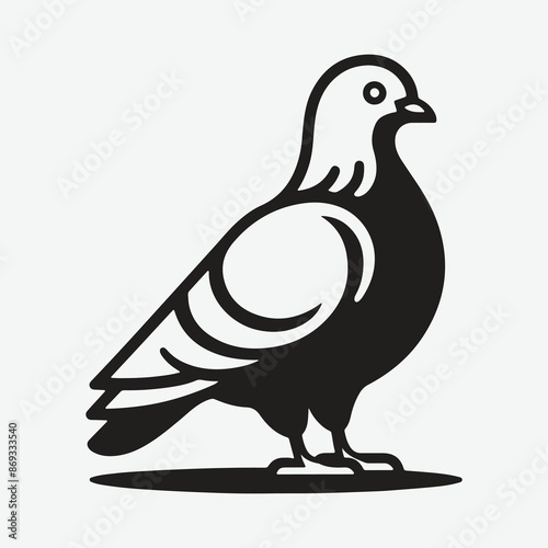 Majestic Pigeon Silhouette: Capturing the Elegance in Shadows