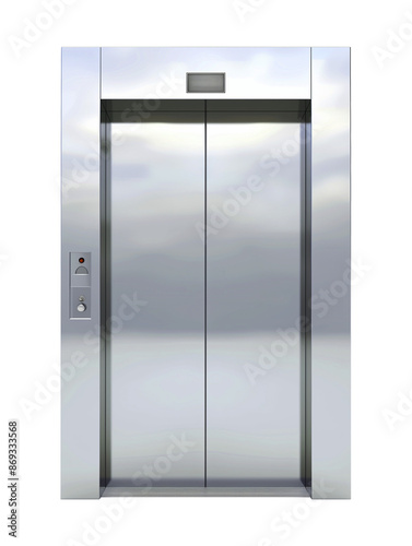 Elevator Door Isolated on Transparent Background
 photo