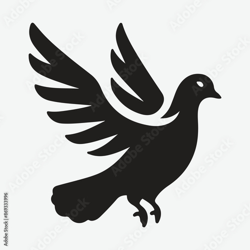 Majestic Pigeon Silhouette: Capturing the Elegance in Shadows