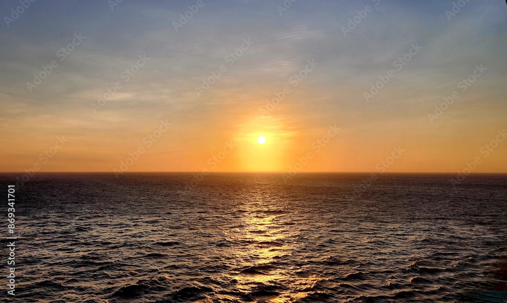 Obraz premium sunset in the gulf of mexico