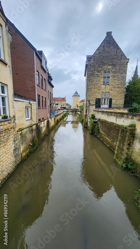 canal with building lining the banks