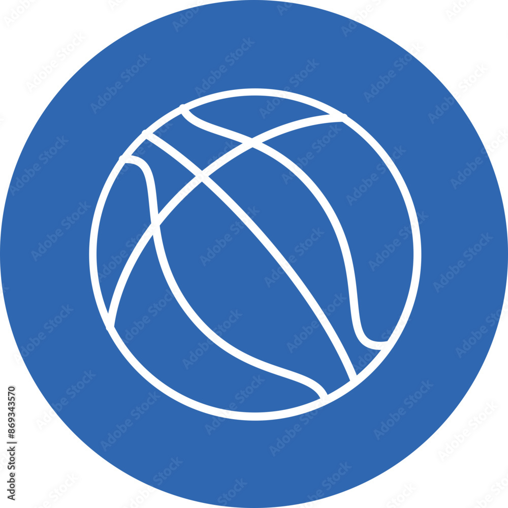 Basketball line circle icon Basketball line circle icon
