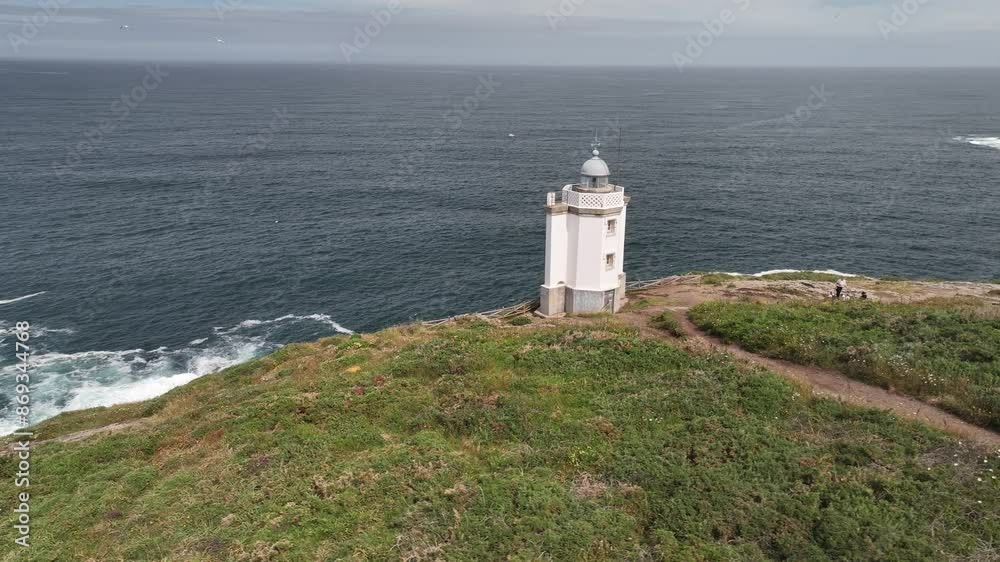 Faro de Mera en Oleiros A Coruña Faro de Mera en Oleiros A Coruña