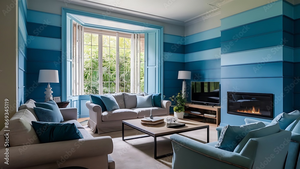Blue living room Blue living room