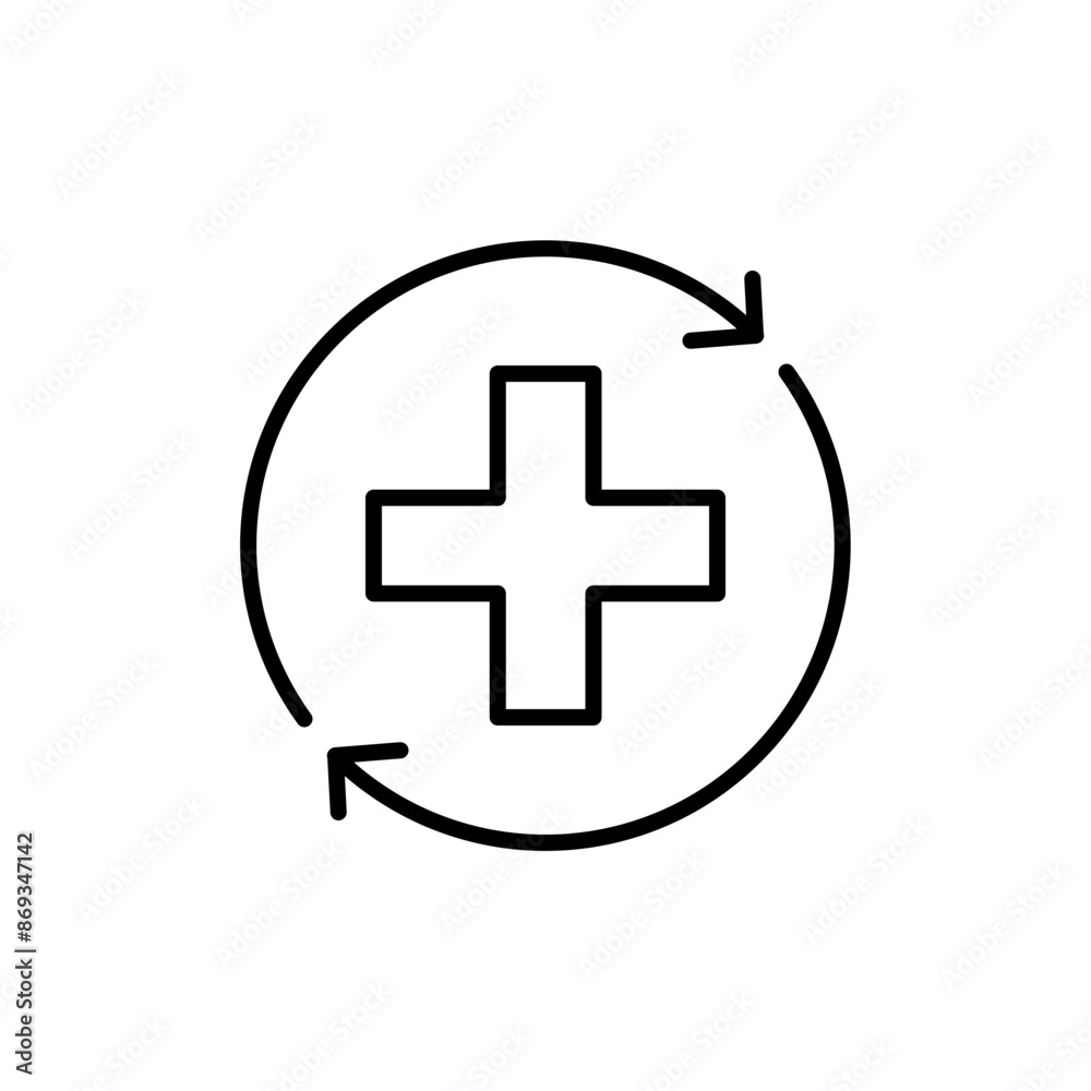 Health recovery outline icons, minimalist vector illustration ,simple transparent graphic element .Isolated on white background Health recovery outline icons, minimalist vector illustration ,simple transparent graphic element .Isolated on white background