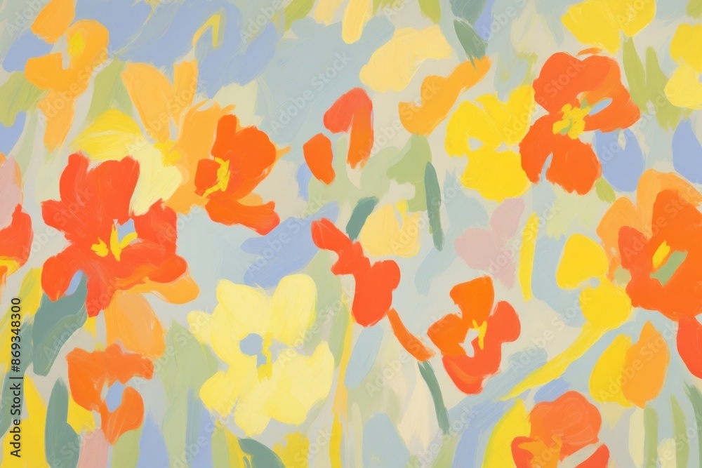 Tropical flowers pattern painting backgrounds petal. Tropical flowers pattern painting backgrounds petal.