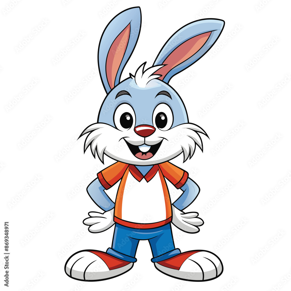 Obraz premium mascot funny bunny