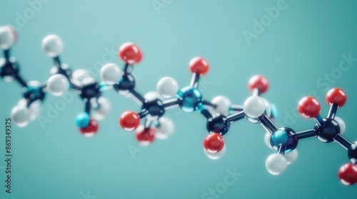 atorvastatin molecule, molecular structure, hmg-coa reductase inhibitors, ball and stick 3d model, structural chemical formula with colored atoms photography  photo