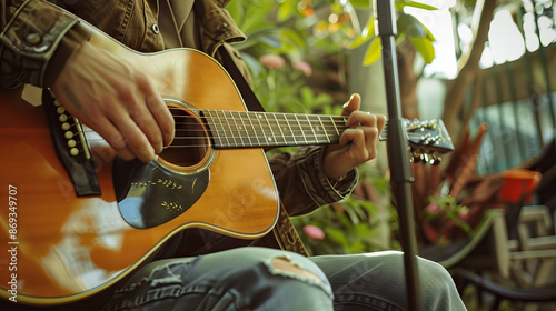 Porch Concert Series: A series of outdoor concerts featuring local musicians performing on neighborhood porches, creating a festive atmosphere for all to enjoy photo