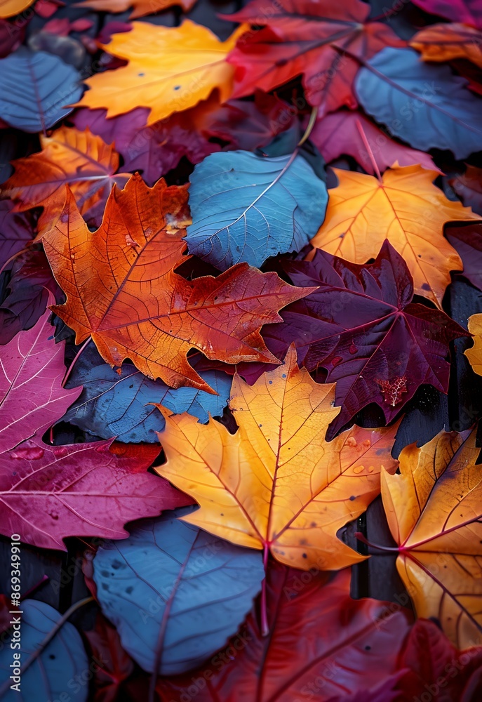Autumn leaves lying on the floor Autumn leaves lying on the floor