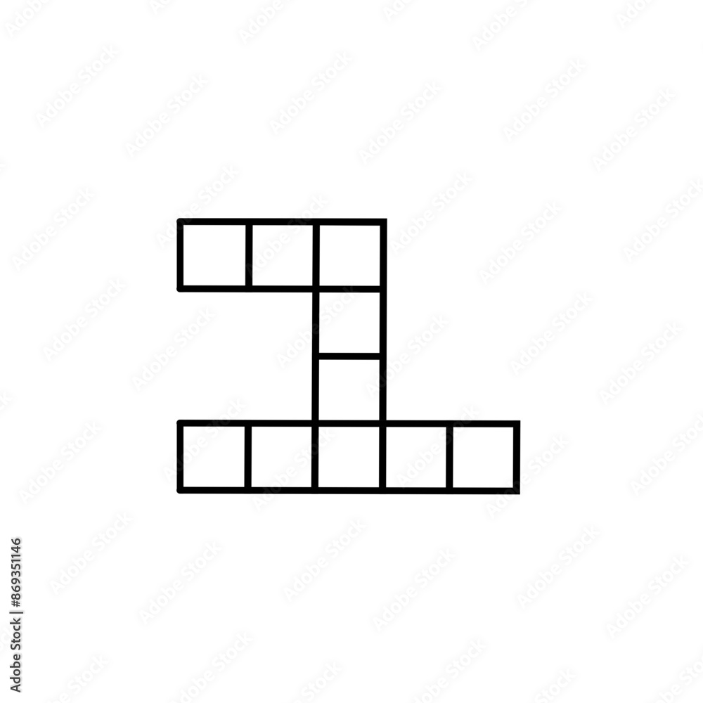 Crossword puzzle vector illustration Crossword puzzle vector illustration