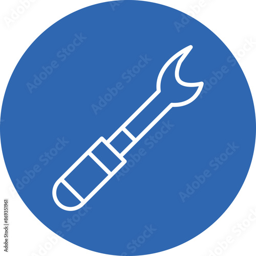 Ripper line circle icon