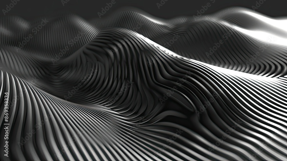 Wavy abstract lines creating a sense of motion Wavy abstract lines creating a sense of motion