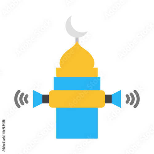 Adhan flat icon