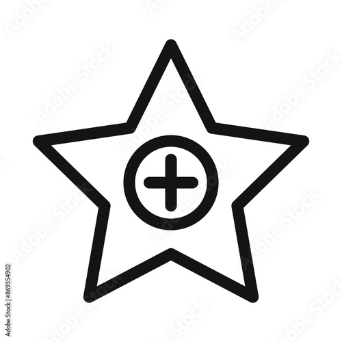Add to favorite icon mark in filled style