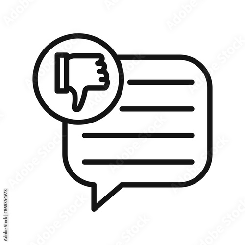 bad feedback icon mark in filled style