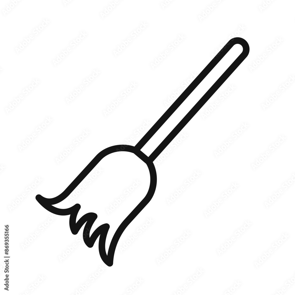 broom icon mark in filled style broom icon mark in filled style