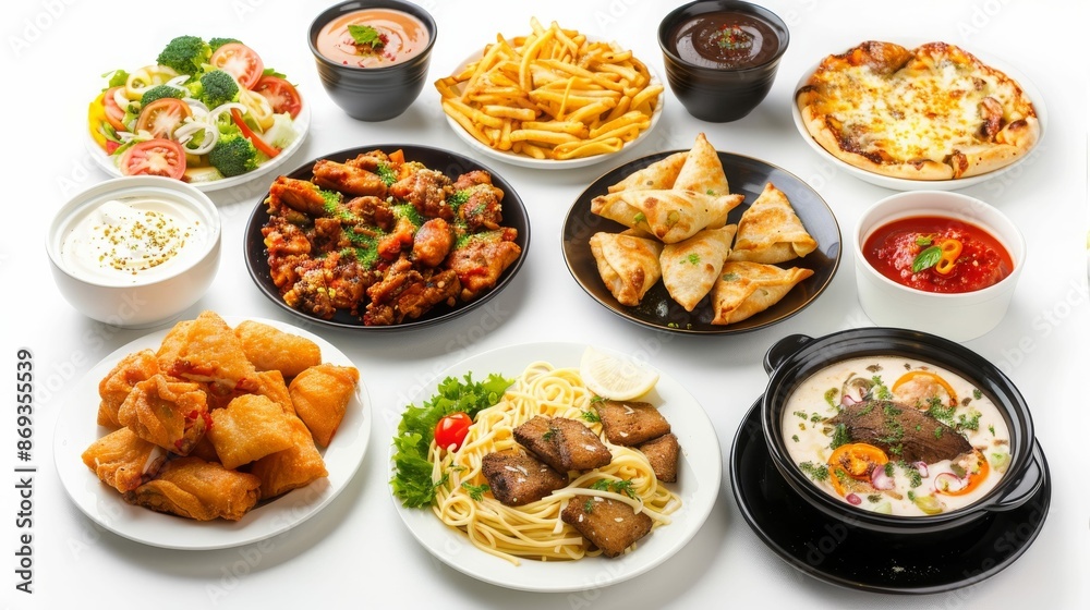 A variety of delicious and fresh food platters. A variety of delicious and fresh food platters.