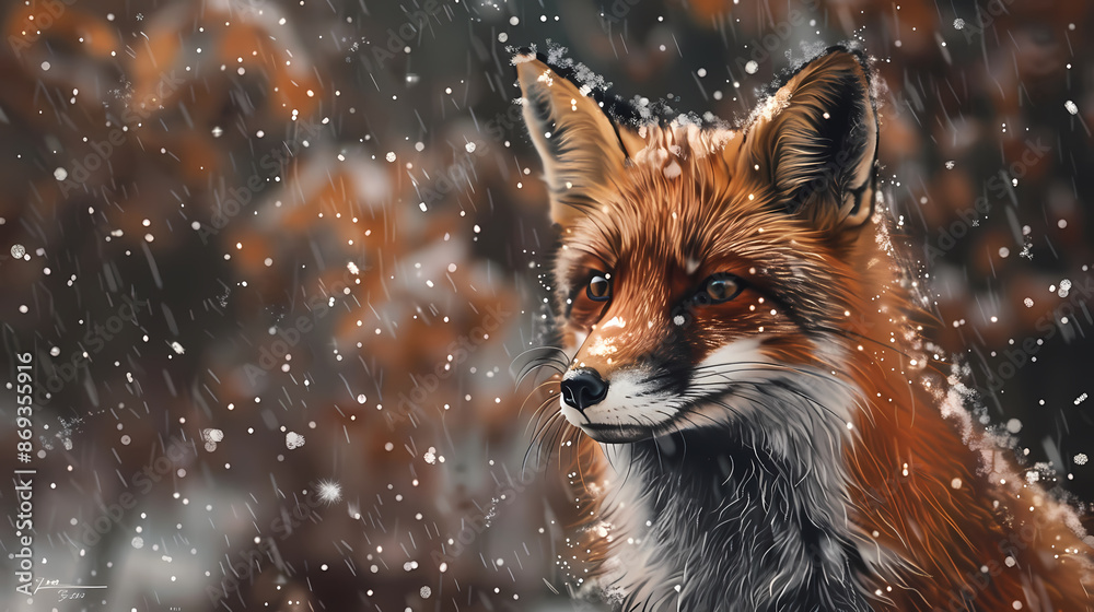 Fox in the snow Fox in the snow