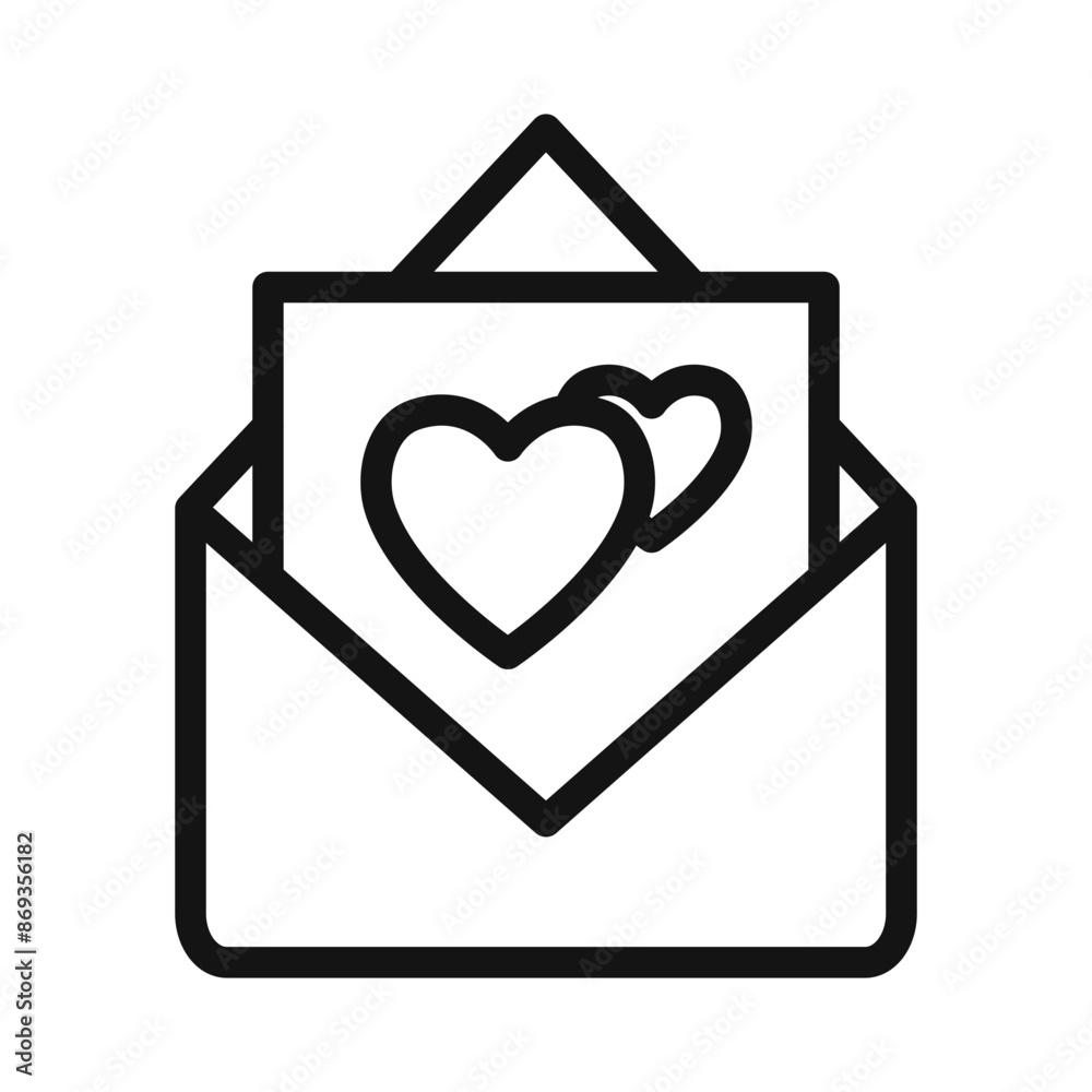 Greeting card icon mark in filled style Greeting card icon mark in filled style