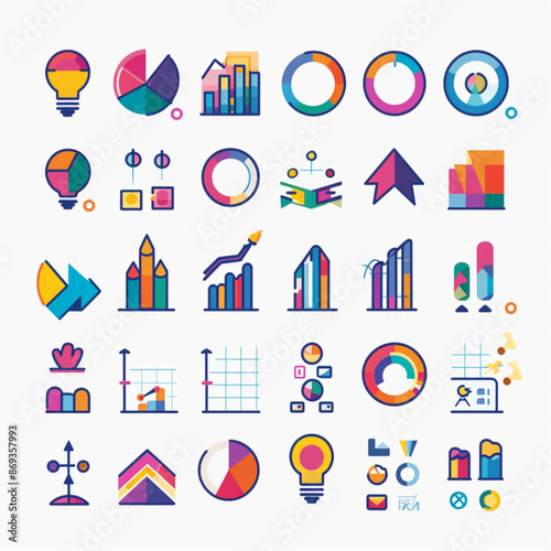 Wallpaper Mural set of infographic elements for design Torontodigital.ca