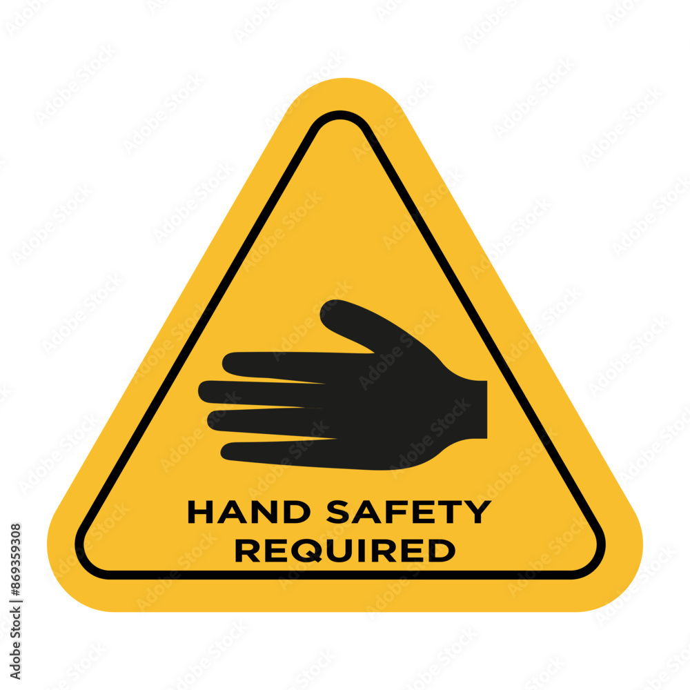 safety hand icon mark in filled style safety hand icon mark in filled style