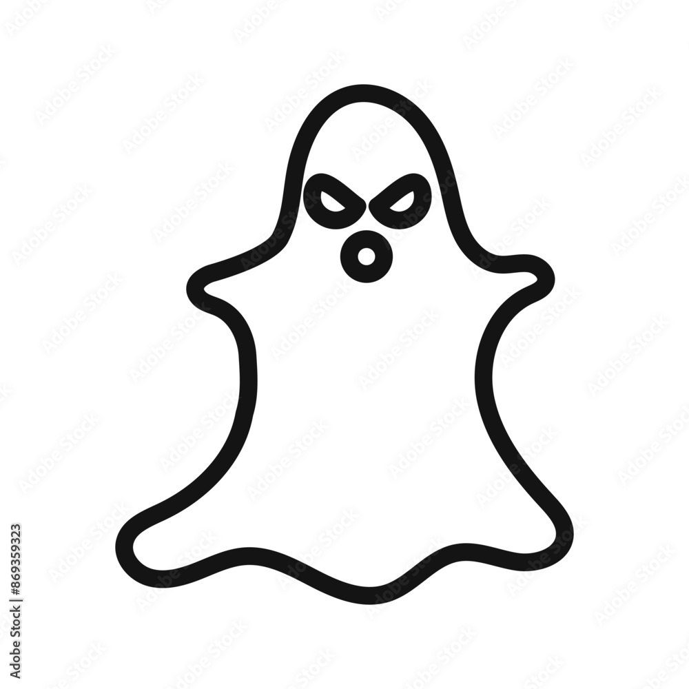 scary Ghost icon mark in filled style scary Ghost icon mark in filled style