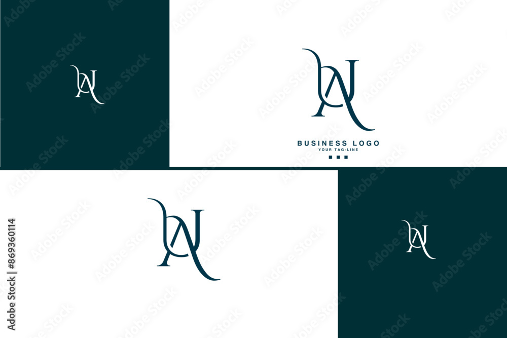 AU, UA, A, U, Abstract Letters Logo Monogram AU, UA, A, U, Abstract Letters Logo Monogram