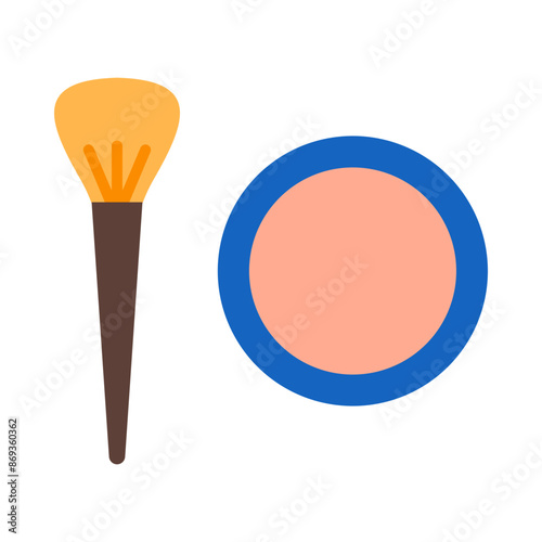 Blush icon flat icon