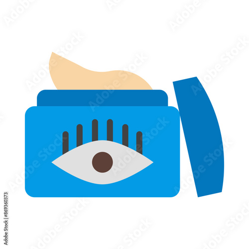 Eye cream flat icon