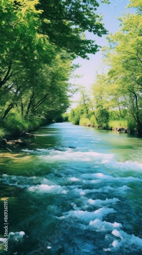 Summer wallpaper river landscape outdoors.